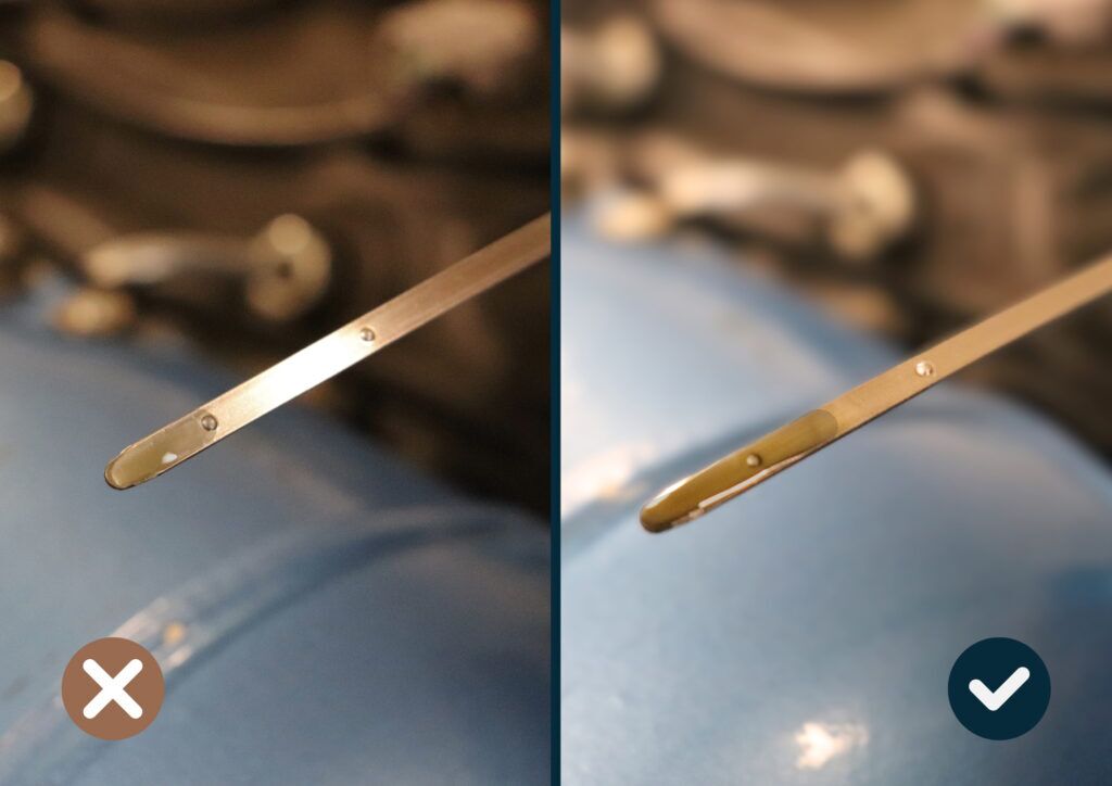 Checking oil level