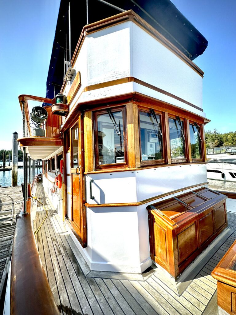 Wood on a boat